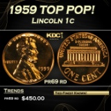 1959 Proof Lincoln Cent TOP POP! 1c pr69 rd SEGS