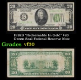 1928B $20 Green Seal Federal Reserve Note 