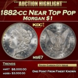 1882-cc Morgan Dollar Near Top Pop $1 ms67 SEGS