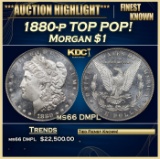 1880-p Morgan Dollar TOP POP! 1 ms66 DMPL SEGS