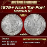 1879-p Morgan Dollar Near Top Pop! $1 ms66+ SEGS