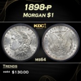 1898-p Morgan Dollar $1 ms64 ICG