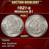 1921-s Morgan Dollar $1 ms65+ SEGS