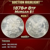 1878-p 8tf Morgan Dollar $1 ms65+ SEGS