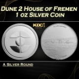 Dune 2 House of Fremen 1 oz Silver Coin Round