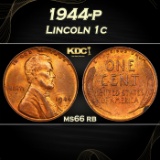 1944-p Lincoln Cent 1c Grades ms66 rb