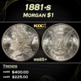 1881-s Morgan Dollar $1 Grades ms65+