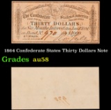 1864 Confederate States Thirty Dollars Note Grades Choice AU/BU Slider