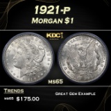 1921-p Morgan Dollar $1 ms65 ICG