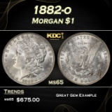 1882-o Morgan Dollar $1 Grades ms65