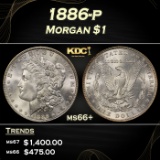 1886-p Morgan Dollar $1 ms66+ SEGS