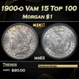 1900-o Morgan Dollar Vam 15 Top 100 $1 ms63 ICG