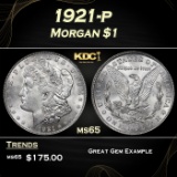 1921-p Morgan Dollar $1 ms65 ICG