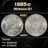 1885-o Morgan Dollar $1 Grades ms65+