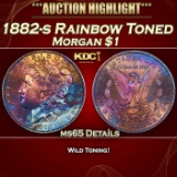 1882-s Morgan Dollar Rainbow Toned $1 ms65 Details SEGS