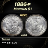 1886-p Morgan Dollar $1 ms64 ICG