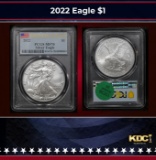 PCGS 2022 Silver Eagle Dollar First Day of Issue $1 ms70 PCGS