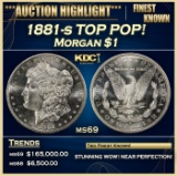 1881-s Morgan Dollar TOP POP! $1 ms69 SEGS