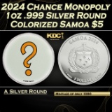 2024 Chance Monopoly 1oz .999 Silver Round Colorized Samoa Round