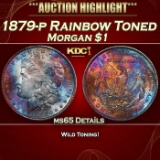 1879-p Morgan Dollar Rainbow Toned $1 ms65 Details SEGS