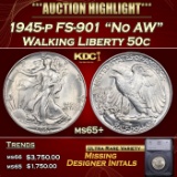 1945-p Walking Liberty Half Dollar FS-901 