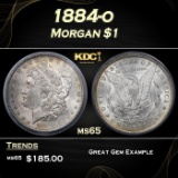 1884-o Morgan Dollar . $1 ms65 ICG