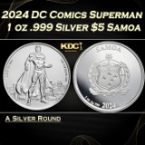 2024 DC Comics Superman 1 oz .999 Silver $5 Samoa  Round