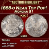 1888-o Morgan Dollar Near Top Pop! $1 ms66 SEGS