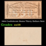 1864 Confederate States Thirty Dollars Note Grades Choice AU/BU Slider