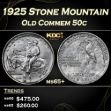 1925 Stone Mountain Old Commem Half Dollar 50c Grades ms65+