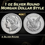 1 oz Silver Round - Morgan Dollar Style Round