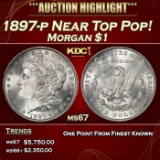 1897-p Morgan Dollar Near Top Pop! $1 ms67 SEGS