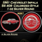 1961 Chevrolet Impala SS 409 Colorized Style - 1 oz Silver Round Round