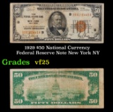 1929 $50 Green Seal Federal Reserve Note Grades vf+ York