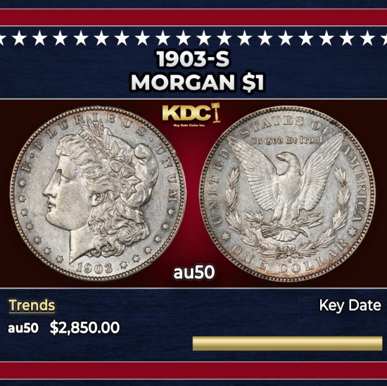1903-s Morgan Dollar $1 au50 SEGS