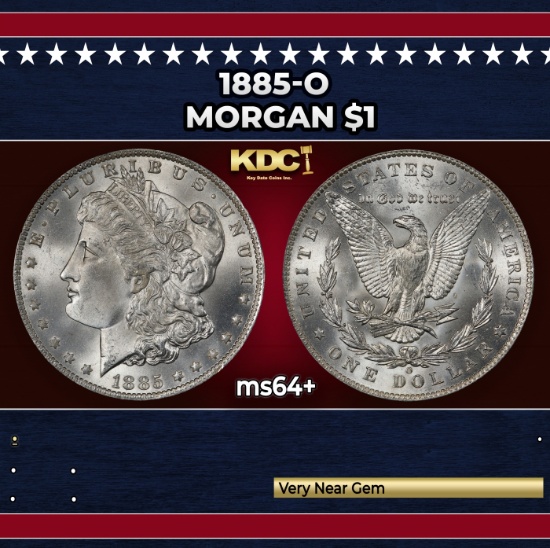 1885-o Morgan Dollar $1 Grades ms64+