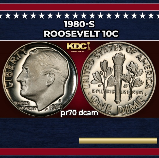 1980-s Proof Roosevelt Dime 10c pr70 dcam SEGS