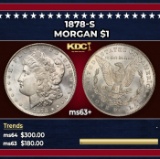 1878-s Morgan Dollar $1 Grades ms63+