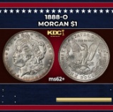 1888-o Morgan Dollar $1 Grades ms62+