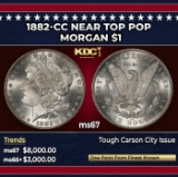 1882-cc Morgan Dollar Near Top Pop $1 ms67 SEGS