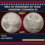 1994-w Prisoner of War Modern Commem Dollar $1 ms70 SEGS