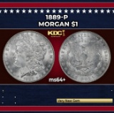 1889-p Morgan Dollar $1 Grades ms64+