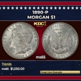 1890-p Morgan Dollar $1 ms65 SEGS