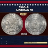 1900-p Morgan Dollar $1 Grades ms65