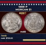 1888-p Morgan Dollar $1 Grades ms66