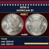 1878-s Morgan Dollar $1 Grades ms63+