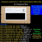 Original sealed box of 5x 1977 United States Mint Sets