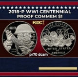2018-p WWI Centennial Proof Modern Commem Dollar $1 pr70 dcam SEGS