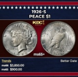 1926-s Peace Dollar $1 ms65+ SEGS