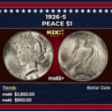 1926-s Peace Dollar $1 ms65+ SEGS